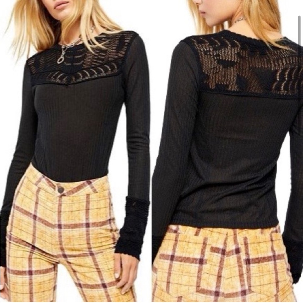 Free People - Colette Pointelle Detail Sweater